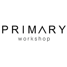 Logo with the text "PRIMARY workshop." The letter "A" in "PRIMARY" is stylized with an inverted "V" shape.